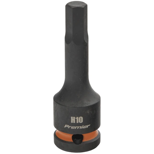 Sealey 1/2"Dr Impact Torx Bit Socket H10 (Orange Coded Ring)