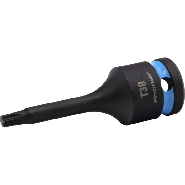 Sealey 1/2"Dr Impact Torx Bit Socket T30 (Cyan Coded Ring)
