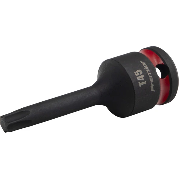 Sealey 1/2"Dr Impact Torx Bit Socket T45 (Red Coded Ring)