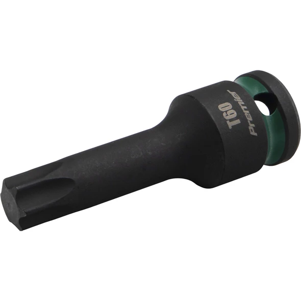 Sealey 1/2"Dr Impact Torx Bit Socket T60 (Green Coded Ring)