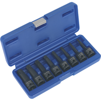 Sealey Impact TRX-Star* Socket Bit Set 8pc 1/2"Sq Drive AK5602