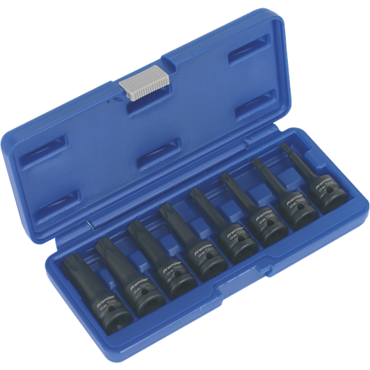 Sealey Impact TRX-Star* Socket Bit Set 8pc 1/2"Sq Drive AK5602 Sealey - Town Tools 