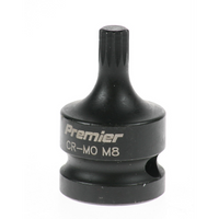 Sealey Impact spline socket bit (m8) 1/2"dr