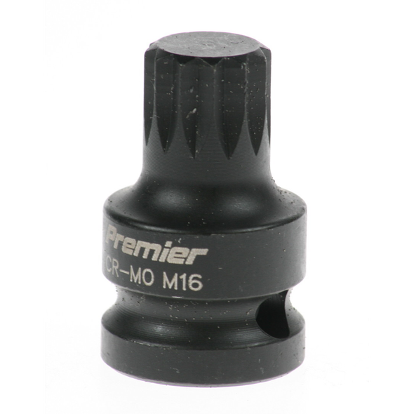 Sealey Impact spline socket bit (m16) 1/2"dr