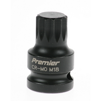 Sealey Impact spline socket bit (m18) 1/2"dr AK5608.06