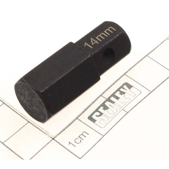 Sealey Impact hex bit 1/2" sq dr 14mm