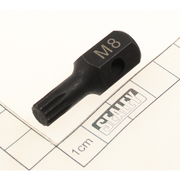 Sealey Impact spline bit 1/2" sq dr m8