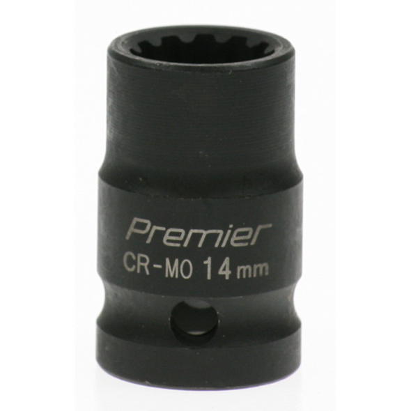 Sealey Impact socket 14mm 1/2"dr 'total drive'