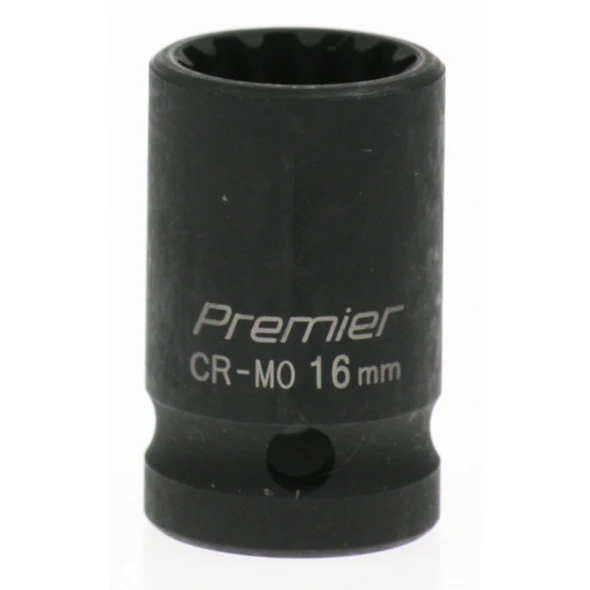 Sealey Impact socket 16mm 1/2"dr 'total drive'