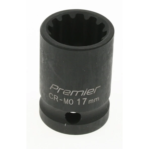 Sealey Impact socket 17mm 1/2"dr 'total drive'