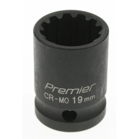 Sealey Impact socket 19mm 1/2"dr 'total drive'