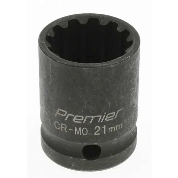 Sealey Impact socket 21mm 1/2"dr 'total drive'