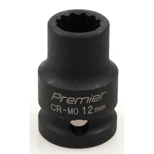 Sealey Impact socket 1/2"dr 12mm (12pt)