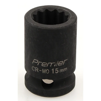 Sealey Impact socket 1/2"dr 15mm (12pt) AK5614M.06