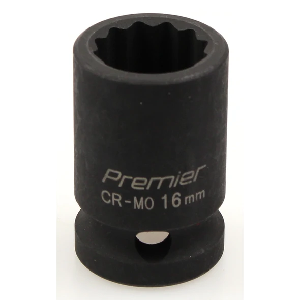 Sealey Impact socket 1/2"dr 16mm (12pt)