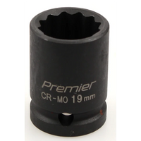 Sealey Impact socket 1/2"dr 19mm (12pt) AK5614M.10