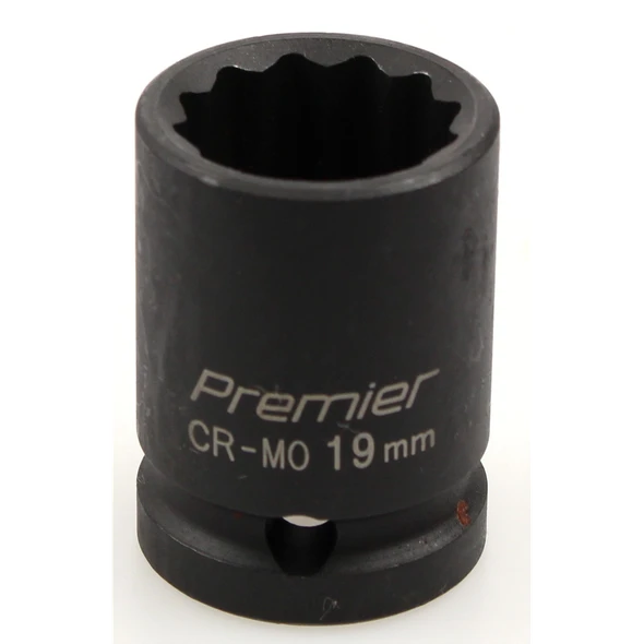 Sealey Impact socket 1/2"dr 19mm (12pt)