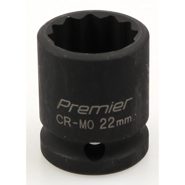 Sealey Impact socket 1/2"dr 22mm (12pt)