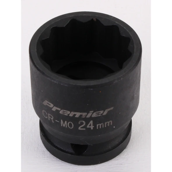 Sealey Impact socket 1/2"dr 24mm (12pt)
