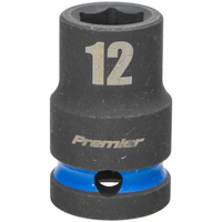 Sealey 1/2"Dr Impact Socket 12mm (Blue Coded Ring) AK5617M-03