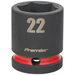 Sealey 1/2"Dr Impact Socket 22mm (Red Coded Ring)