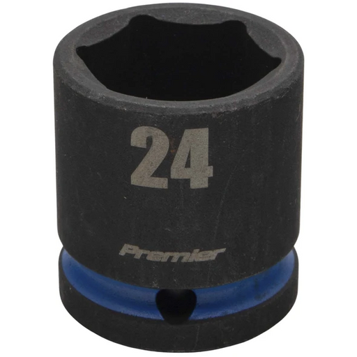 Sealey 1/2"Dr Impact Socket 24mm (Blue Coded Ring)