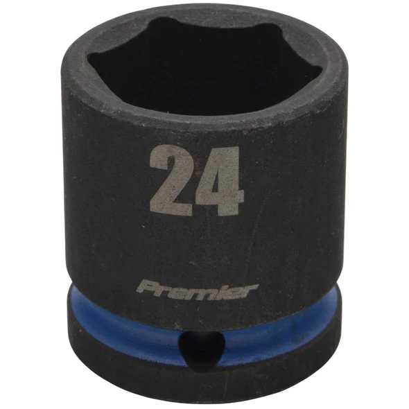 Sealey 1/2"Dr Impact Socket 24mm (Blue Coded Ring)