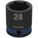 Sealey 1/2"Dr Impact Socket 24mm (Blue Coded Ring)
