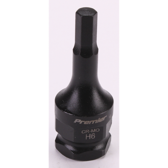 Sealey 3/8"Dr Impact Hex Socket Bit 6mm