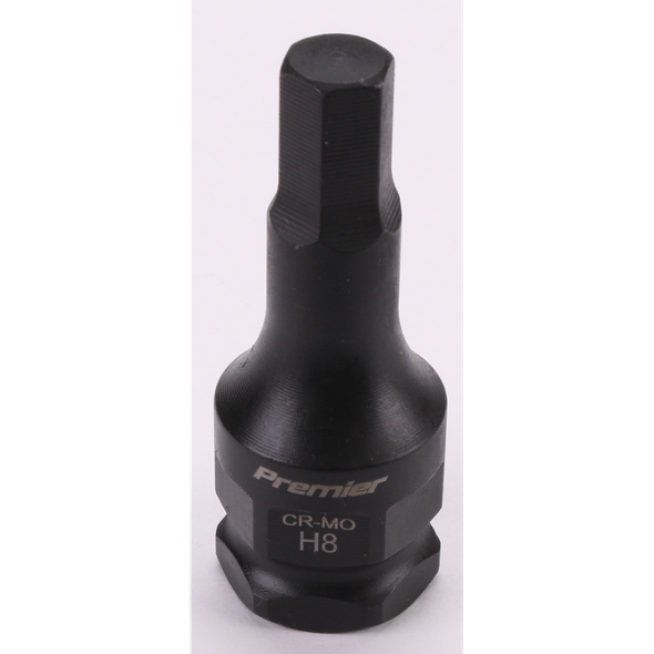 Sealey 3/8"Dr Impact Hex Socket Bit 8mm