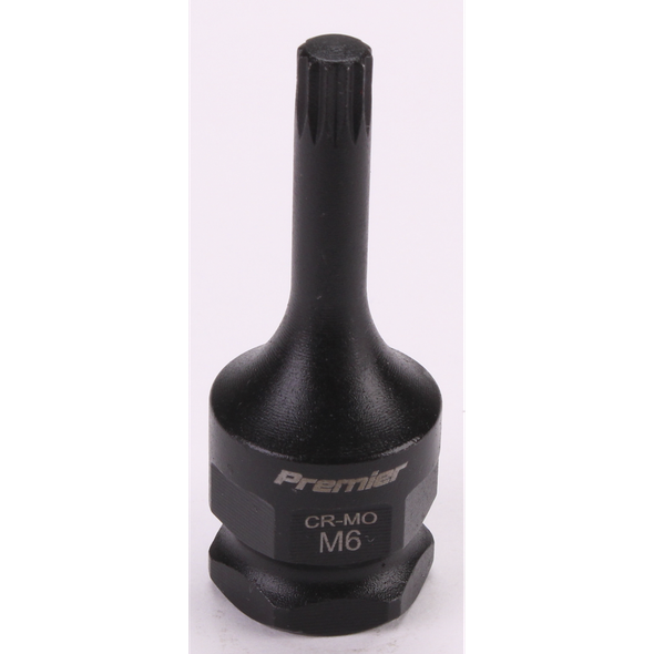 Sealey 3/8"Dr Impact Spline Socket Bit M6