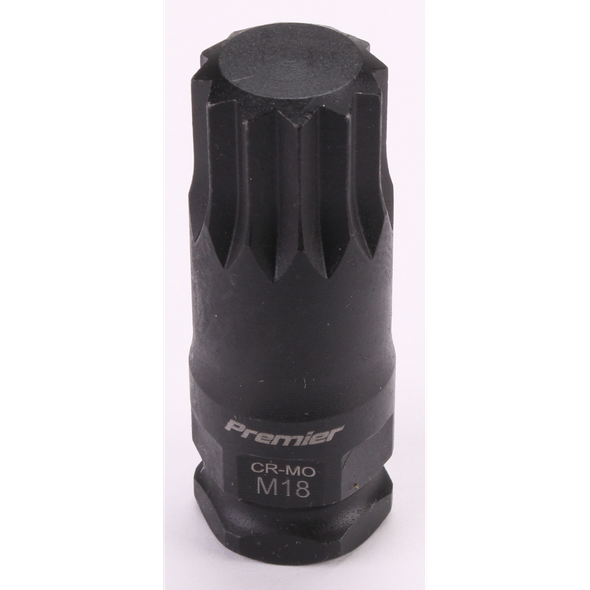 Sealey 3/8"Dr Impact Spline Socket Bit M18