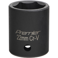 Sealey 1/2"Dr Impact Socket 22mm AK5624M-12