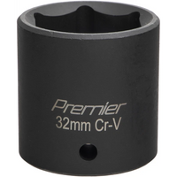Sealey 1/2"Dr Impact Socket 32mm AK5624M-16