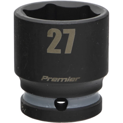 Sealey 1/2"Dr Impact Socket 27mm (Grey Coded Ring)