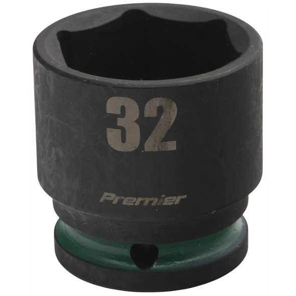 Sealey 1/2"Dr Impact Socket 32mm (Green Coded Ring)
