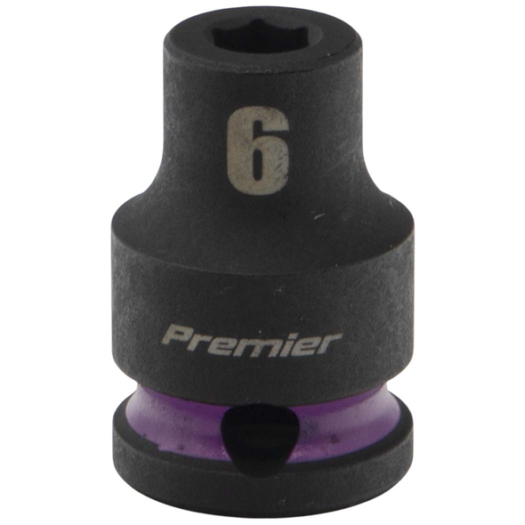 Sealey 3/8"Dr Impact Socket 6mm (Violet Coded Ring)