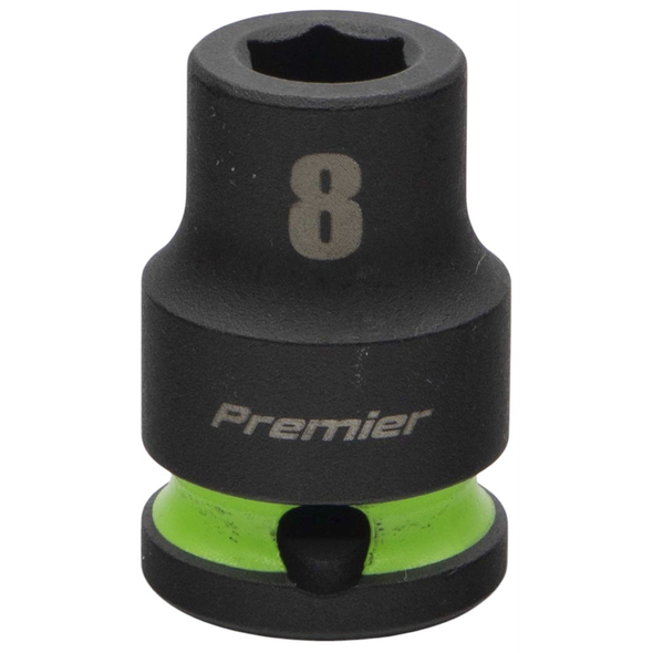 Sealey 3/8"Dr Impact Socket 8mm (Green Coded Ring)