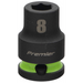 Sealey 3/8"Dr Impact Socket 8mm (Green Coded Ring)