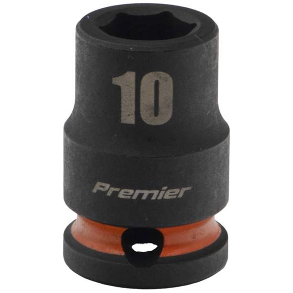Sealey 3/8"Dr Impact Socket 10mm (Orange Coded Ring)