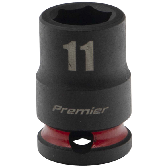 Sealey 3/8"Dr Impact Socket 11mm (Red Coded Ring)