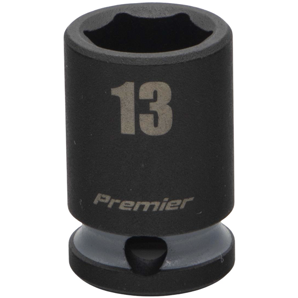 Sealey 3/8"Dr Impact Socket 13mm (Cool Grey Coded Ring)