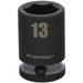 Sealey 3/8"Dr Impact Socket 13mm (Cool Grey Coded Ring)