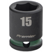 Sealey 3/8"Dr Impact Socket 15mm (Green Coded Ring)
