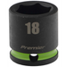 Sealey 3/8"Dr Impact Socket 18mm (Green Coded Ring)