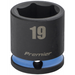 Sealey 3/8"Dr Impact Socket 19mm (Cyan Coded Ring)