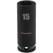 Sealey 3/8"Dr Deep Impact Socket 15mm (Green Coded Ring)