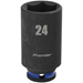 Sealey 3/8"Dr Deep Impact Socket 24mm (Blue Coded Ring)