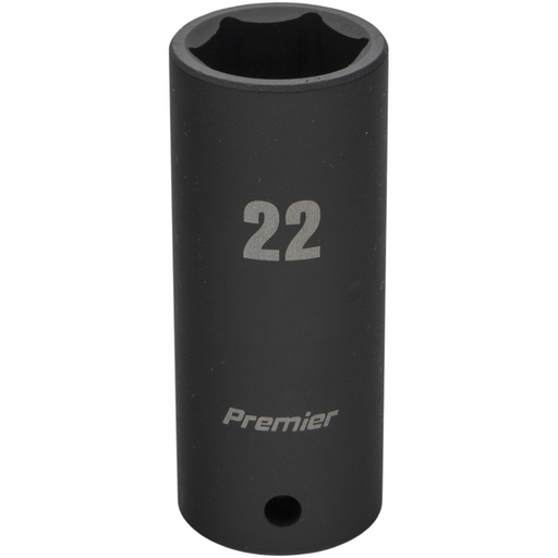 Sealey 1/2"Dr Deep Impact Socket 22mm