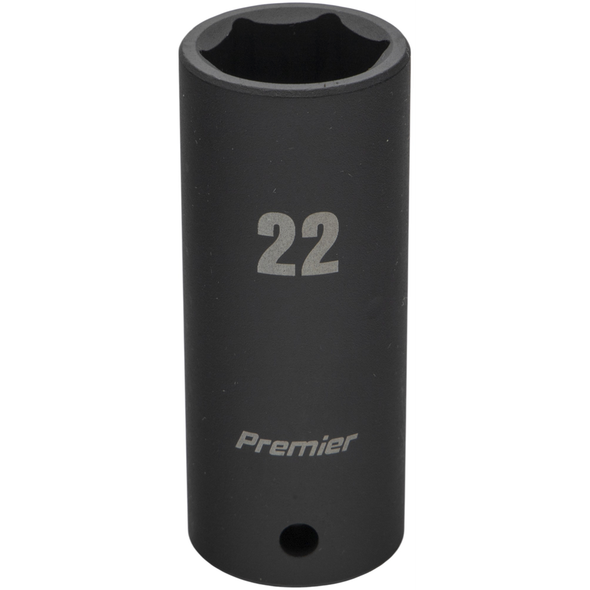 Sealey 1/2"Dr Deep Impact Socket 22mm
